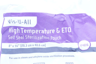 Steris 874816 Self Seal Sterilization Pouch 8inch x 16inch (x)